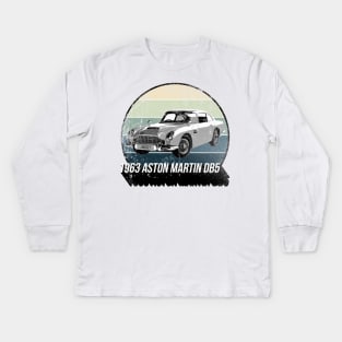 1963 Aston Martin DB5 Kids Long Sleeve T-Shirt